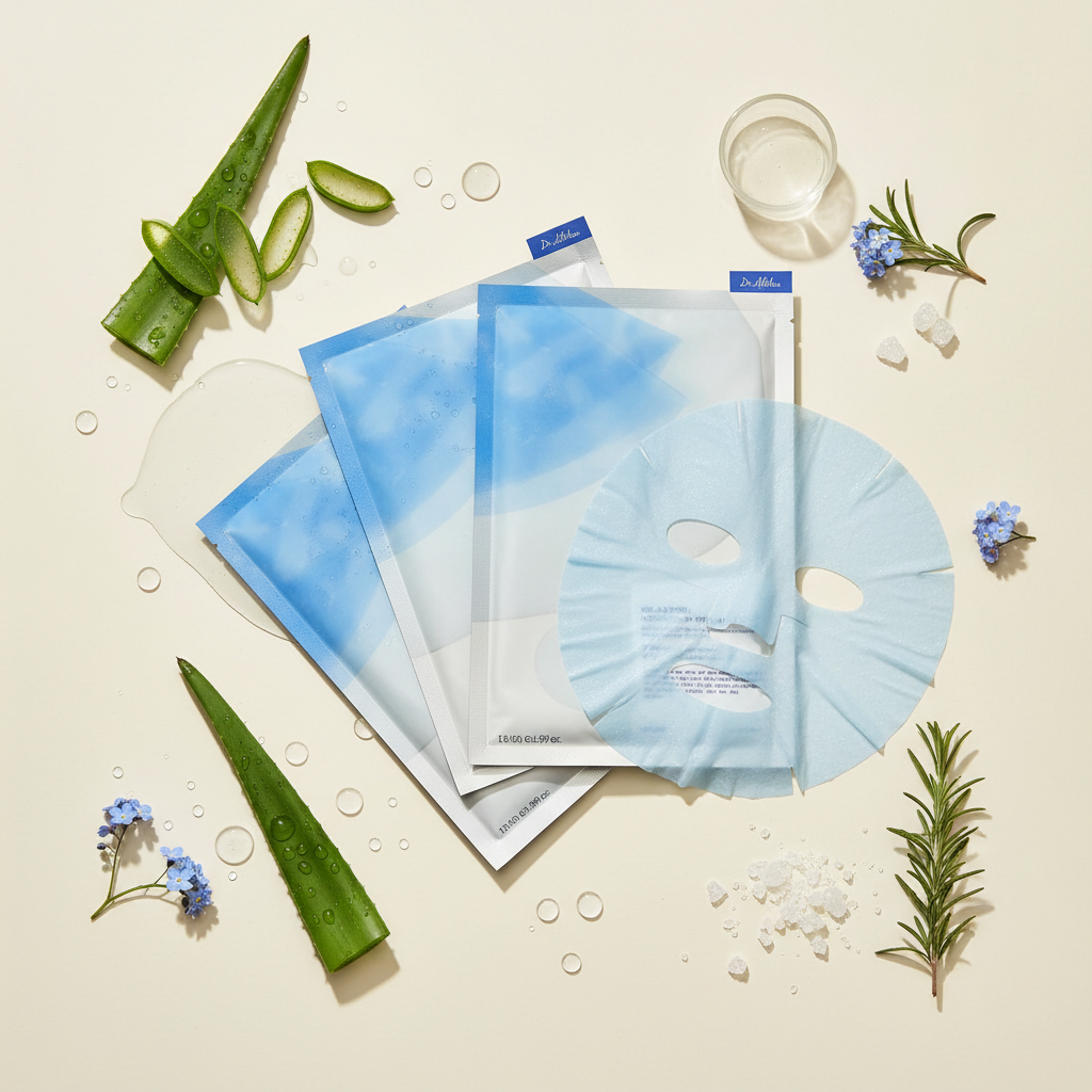 Aqua Blauw Hydraterend Masker (4st) - 2